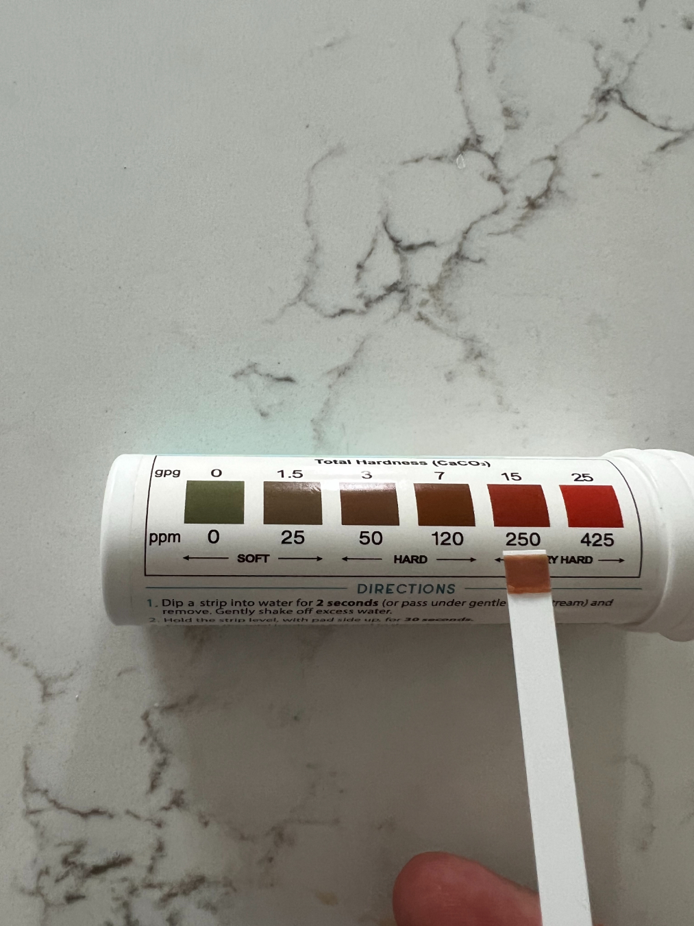 Water testing before after